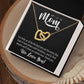 We love you Mom, Interlocking Hearts Necklace FROM US | Gift for Mother | Mother's Day | Two Hearts Connected with options for Stainless Steel and Rose Gold Finish or 18k Gold Finish