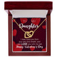 Interlocking Hearts Valentine's Day Love Necklace for my Daughter FROM ONE PARENT with two interlocking hearts