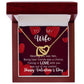 Interlocking Hearts Valentine's Day Love Necklace for my wife with two interlocking hearts