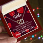 Interlocking Hearts Valentine's Day Love Necklace for my wife with two interlocking hearts