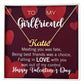 Custom Name Necklace for your Girlfriend on Valentine's Day - Available in Stainless Steel or Yellow Gold finished
