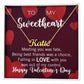 Custom Name Necklace for your Sweetheart on Valentine's Day - Available in Stainless Steel or Yellow Gold finished